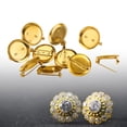 thumbnail image 6 of HOMYL 10Pcs Blank Lapel Pin Stainless Steel Crafting Brooch Bezel Tray Brooch Base Golden, 6 of 8