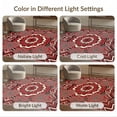thumbnail image 7 of ODIKA 5'x7' Washable Area Rug Burst Men Radiating Lattice Border Webs Wevs Mens Graphic Web Playful Expressive for Dining Room, Under Table, Home Office, Non-Slip Chair-Friendly, 7 of 7