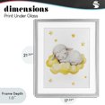 thumbnail image 4 of Stupell Industries Eclectic Sleeping Sheep on Yellow Cloud Gray Framed Print Under Glass, 17 x 21, by LSR Design Studio, 4 of 8