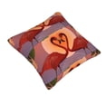 thumbnail image 2 of Home Throw Pillow Covers Two Sides Printed Romantic Red Flamingos and The Moon Pattern Decor Sofa Living Room Bed Couch Car, 2 of 7