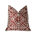 thumbnail image 1 of PBRA2279-2036-DP Plutus Coussin de Luxe Romance Rouge & Beige, 20 x 36 Po. King, 1 of 3