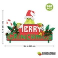 thumbnail image 5 of Brickcraft The Grinch Merry Grinchmas Sign Brick Building Kit (568-Piece Set), Christmas Decoration, Holiday Wall Hanging, Festive Display Brick Toy, 5 of 11
