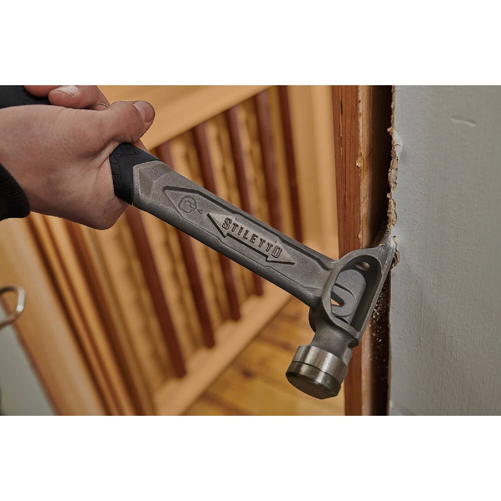 Stiletto TRIMBONE 10 Oz. Smooth-Face Framing Hammer with Curved Titanium Handle