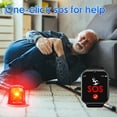 thumbnail image 3 of GPS Position Smartwatch for Elderly Fall Alarm Blood Pressure Heart Rate Health Monitoring Smart Watch-Black, 3 of 5