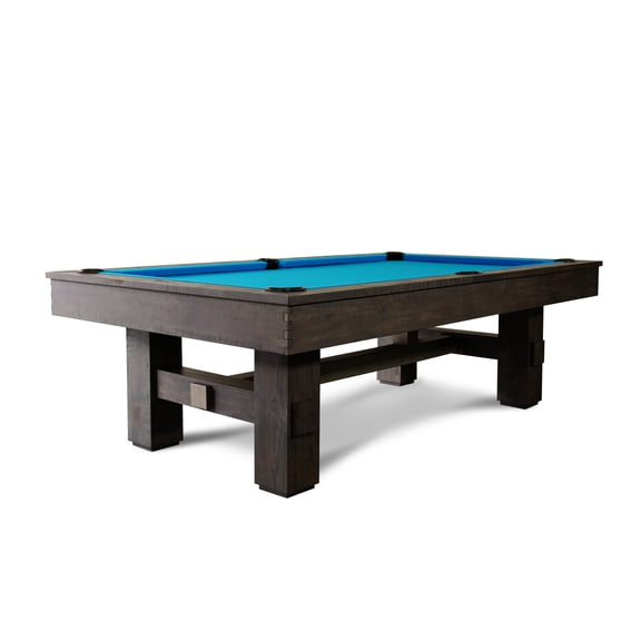 Empire USA Nixon Billiards Kemp Slate Pool Table with Premium Billiard Accessories, Weathered Slate, 8 ft