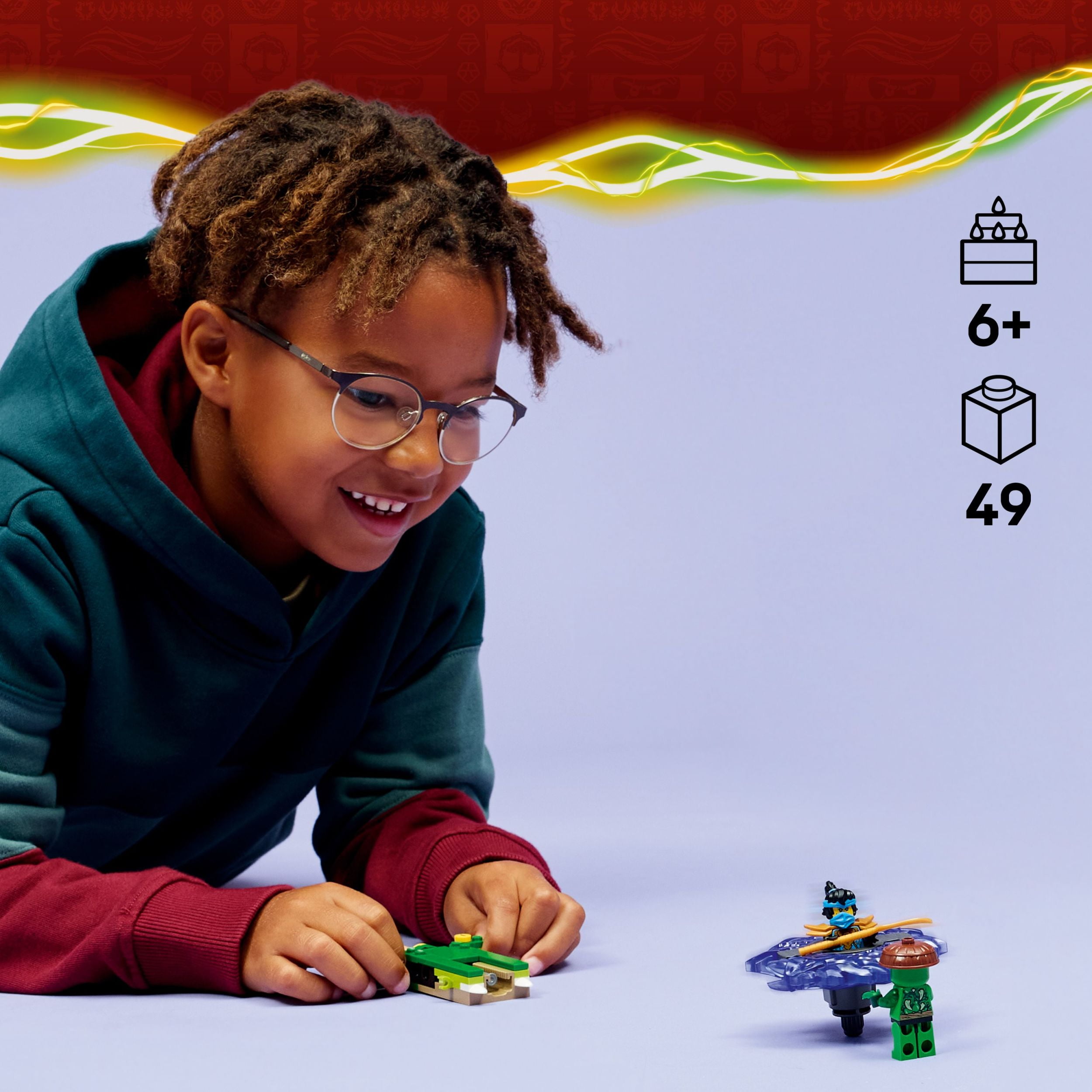 LEGO NINJAGO Nya vs. Mutation Monster Spinner Building Toy for Boys & Girls - Ninja Toy Figures & Playset for Kids, Ages 6+ - Includes 2 Minifigures for Pretend Play - Gift Idea for Birthdays - 71849