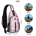 thumbnail image 4 of Book Lover Reading Sling Backpack, Library Shelf Pattern Daypack, I'd Rather Be Reading Crossbody Bag, 4 of 5