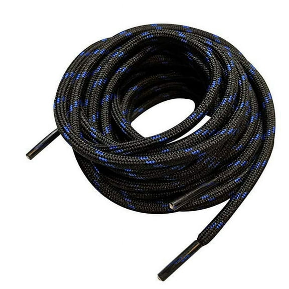3 Pairs Black Blue Boot Laces Shoelaces for Hiking shoes Military Motorcycle Boots 38 40 45 46 48 54 60 63 72 Inches