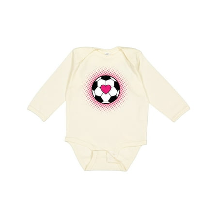 

Inktastic Soccer Player Sports Lover Gift Baby Girl Long Sleeve Bodysuit