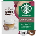 thumbnail image 3 of STARBUCKS Cappuccino Coffee Pods by NESCAFE Dolce Gusto, 12 pods per pack, British Import (Pack of 3), 3 of 5