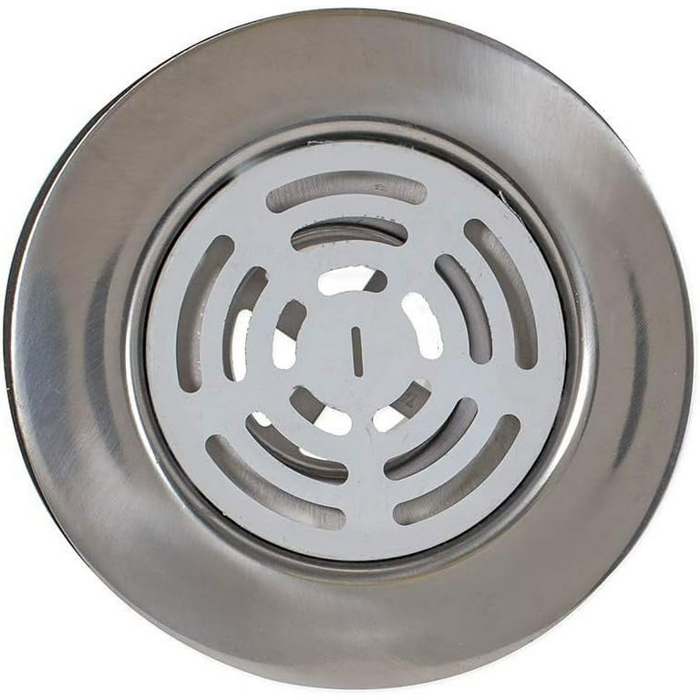 Jones Stephens | Plumbest Brushed Nickel Square Shower Drain Cover, 4 1/4 inch - Floor & Decor