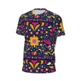 thumbnail image 6 of Wukai Cinco De Mayo Floral Print Men's Short-Sleeved Mesh T-Shirt,Quick-Dry Short Sleeve Workout T-Shirt-Medium, 6 of 8