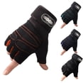 thumbnail image 3 of Guantes de medio dedo para entrenamiento físico, antideslizantes, para gimnasio, levantamiento de pesas, culturismo, ciclismo al aire libre, L, 3 of 5