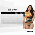 thumbnail image 5 of Pofeuu Serene Ocean Sunset Print Short Sleeve Body Suits Women Round Neck Bodysuits for Women Onesie Adult Set Body Suit-Small, 5 of 7