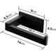 thumbnail image 2 of Modern toilet paper holder made of black stainless steel, rust-proof, no drilling required, 2 of 5
