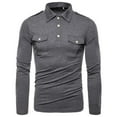 Aimik Fall Savings Clearance 2024 Men's Polo Shirt Long Sleeve