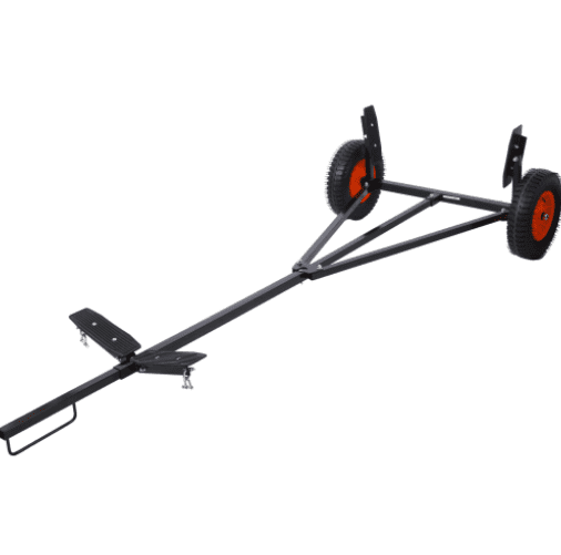 420lbs Capacity Boat Trailer Dolly, Adjustable Steel Kayak Motorboat Mover