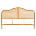thumbnail image 2 of bali & pari Adelita Natural Rattan Arched Queen Headboard, 2 of 6
