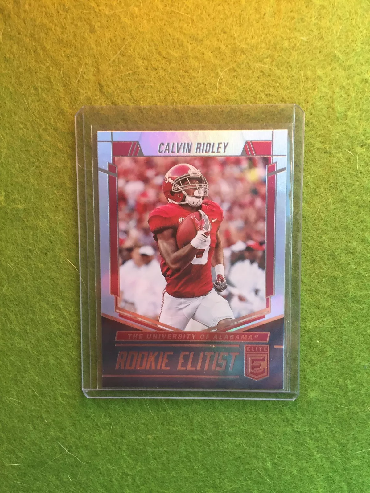 CALVIN RIDLEY ROOKIE CARD RC PRIZM REFRACTOR SP 2018 Elite Football ELITIST #RE8