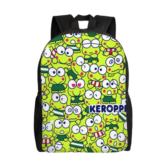 Keroppi Backpack Casual Daypack Large Capacity Travel Work College Back Pack Novelty Book Bag Laptop Bag