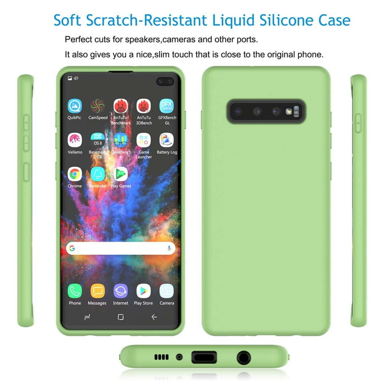 Cell Phone Cases For Galaxy S10 Plus, Njjex Liquid Silicone