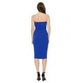 thumbnail image 4 of MOA COLLECTION Women's Comfortable Strapless Midi Dress Solid Tube Casual Style, 4 of 5