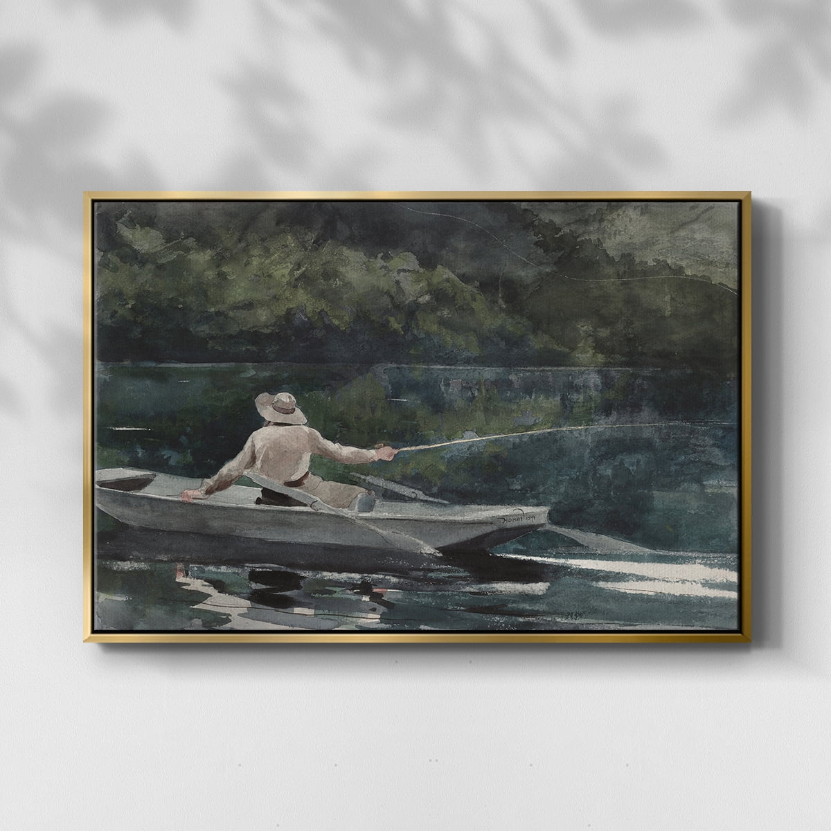 Vintage Landscape-CCCXLIX By Wexford Home Framed in Gold Wood Gallery Wrapped Canvas 17 in. x 25 in.