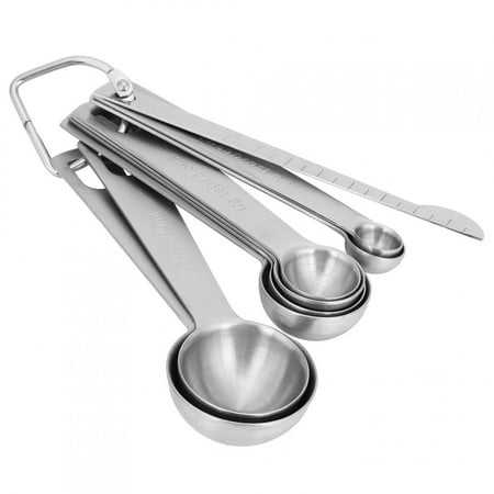 

With Detachable Buckle Stainless Steel Measuring Spoon Baking Measuring Set Housewife