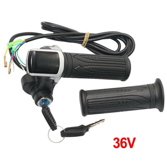 Fule 36/48V E-Bike Throttle Electric Scooter Bicycle Grip Handlebar LED Display