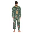 thumbnail image 4 of FORMRS Onesies Pajama for Adults Unisex Hoodie Winter Jumpsuit One Piece Sleepwear, Sizes S-2XL, Christmas Gingerbread, 4 of 7