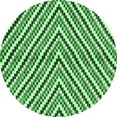 thumbnail image 1 of Ahgly Company Indoor Round Abstract Emerald Green Modern Area Rugs, 4' Round, 1 of 4