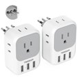 thumbnail image 1 of Adaptador de corriente TESSAN Italy Travel con 4 tomas y 3 puertos USB, 1 of 6
