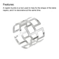 thumbnail image 4 of Uxcell Napkin Rings, 4 Pack 43mm Inner Diameter Alloy Napkin Buckles, Silver Tone, 4 of 5
