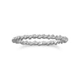 thumbnail image 1 of .925 Sterling Silver Thin Twisted Women's Band Ring, 1 of 1