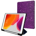 thumbnail image 7 of Dteck iPad 9th Generation Case, iPad 8th Generation Case, iPad 7th Generation Case, iPad 10.2 2021/2020/2019 Case, Glitter Sparkly Shockproof Kickstand Protective Tablet Cover, Purple, 7 of 7