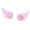 Pink, variant on 1 Pair Elegant Angel Wing Shaped Hair Clip Featuring Heart Detail Perfect For Christmas And Parties
