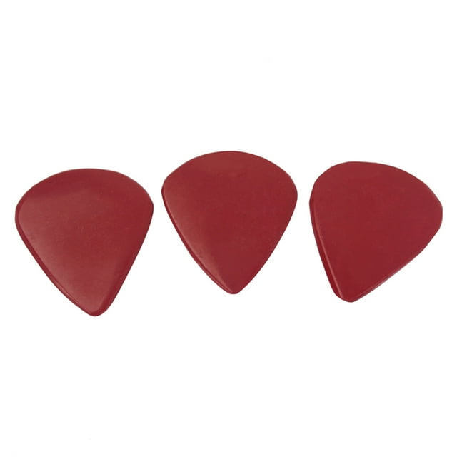 FRCOLOR guitar picks 3pcs Guitar Plectrum Picks Natural Stone Guitar Finger Pick Plectrum (Red),1.06"X0.94"X0.08"