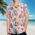 thumbnail image 5 of High Quality Hawaiian Shirts for Men Short Sleeve Aloha Beach Shirt Floral Summer Casual Button Down Shirts Blouses HB7XPZ, 5 of 7