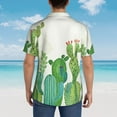 thumbnail image 6 of Daiia Cartoon Cactus Hawaiian Shirt for Men Gentle Cotton Regular Short Sleeve Casual-3X-Large, 6 of 9