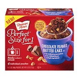 Duncan Hines Perfect Size for 1 Chocolate Peanut Butter Cake Mix