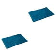 thumbnail image 4 of Naiovety Tapete de chenilla fuerte absorción de agua textura buena sensación de paso a máquina lavable absorbente azul Azul 2piezas, 4 of 6