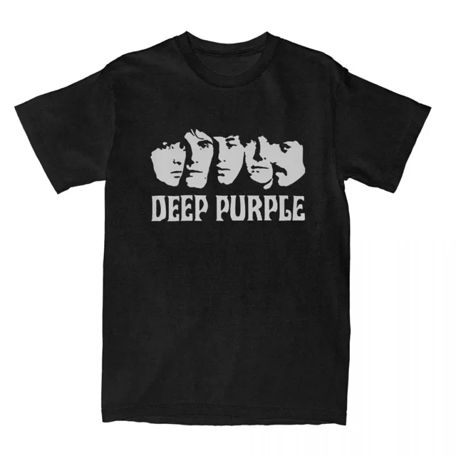 Camiseta de Deep Purple para hombre, álbum Machine Head, Smoke Song on The Water, camiseta de algodón de banda de rock inglesa