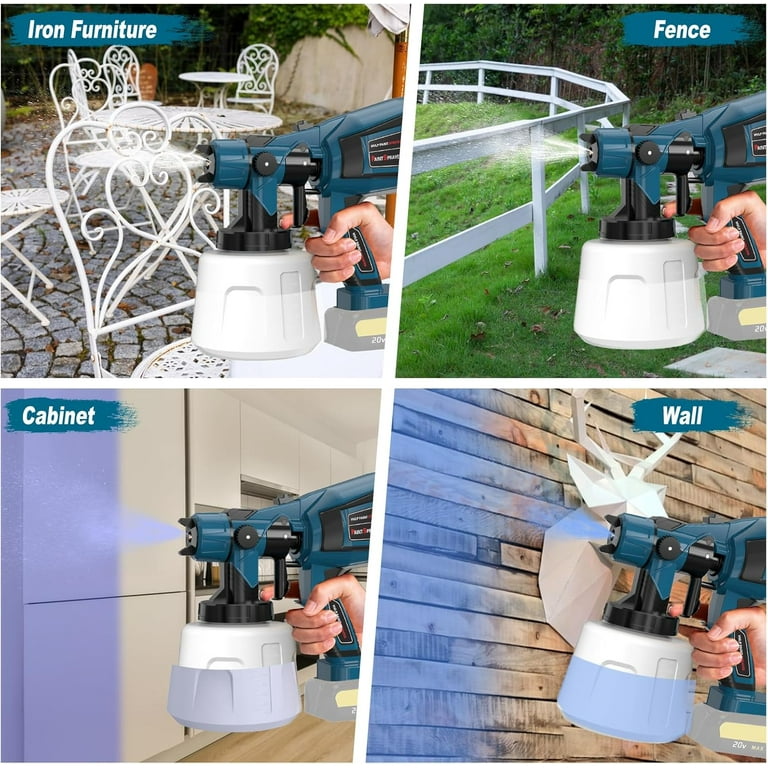 Paint Sprayer Tool 1000W High Power Electric Spray Paint Gun Easy to Clean  for Furniture Cabinets Fence Walls Door Garden Chairs Paint Tools Yellow