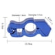 thumbnail image 2 of Empuñaduras azules para manillar de motocicleta, bloqueo antirrobo ajustable de alta resistencia para protección de motocicleta, 2 of 5