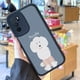thumbnail image 2 of Agregue un toque de alegría a su iPhone con una divertida funda para teléfono plateada mate con diseño de dibujos animados, 2 of 4