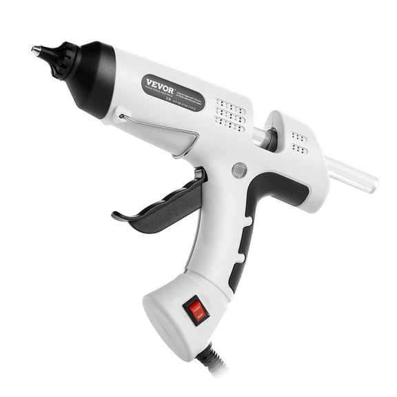 Dual Temp Mini Hot Glue Gun 60W/100W with 20 Glue Sticks, Fast Heating Craft Glue Gun for DIY, Arts, Home Repairs (White)