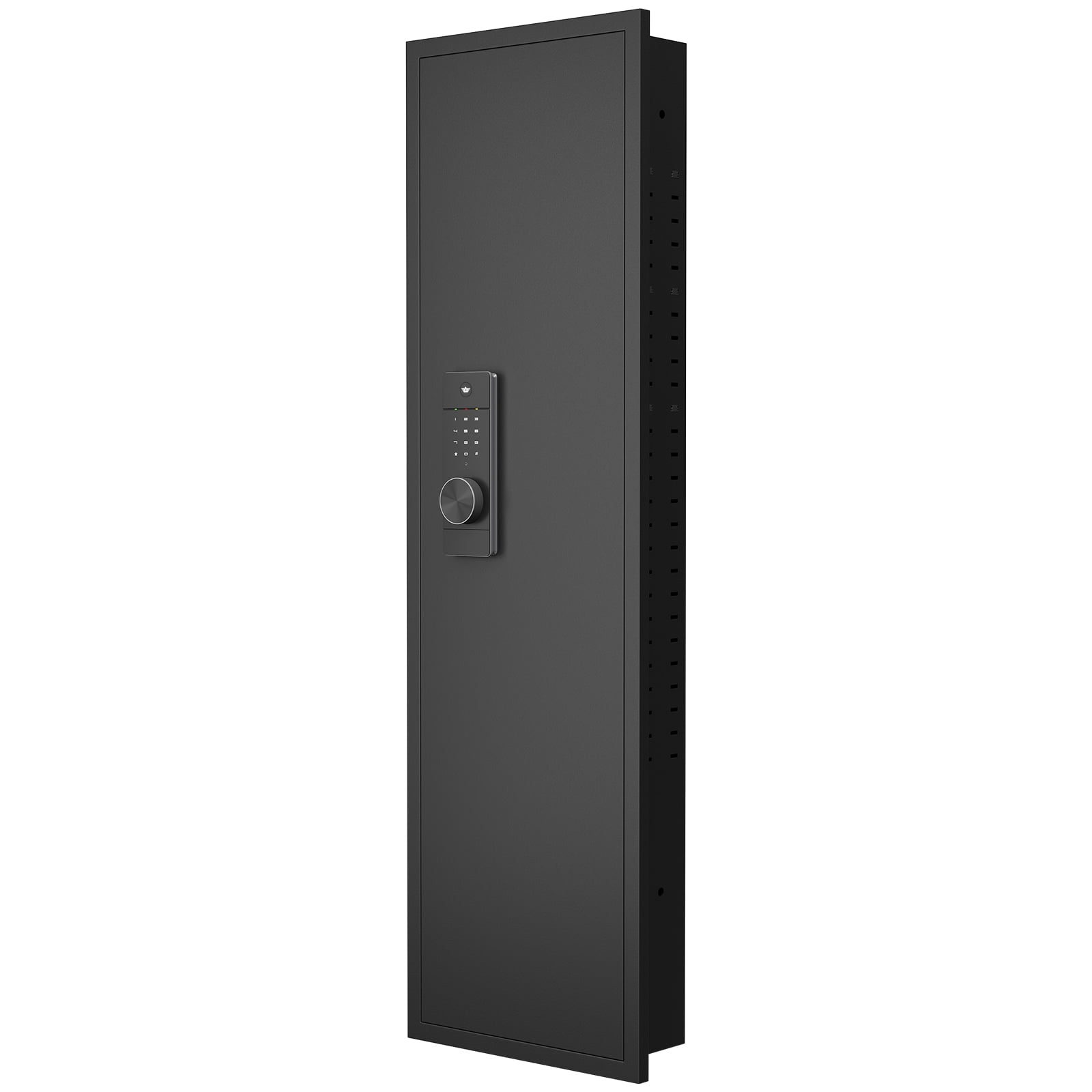 53" Passwod Touch Panel In-Wall Safe,Hidden Wall Gun Safe for Rifles with Adjustable Shelves,Assembled Storage Multifunctional Wall Safe for Firearm and Valuables (Black-Digital) 41203