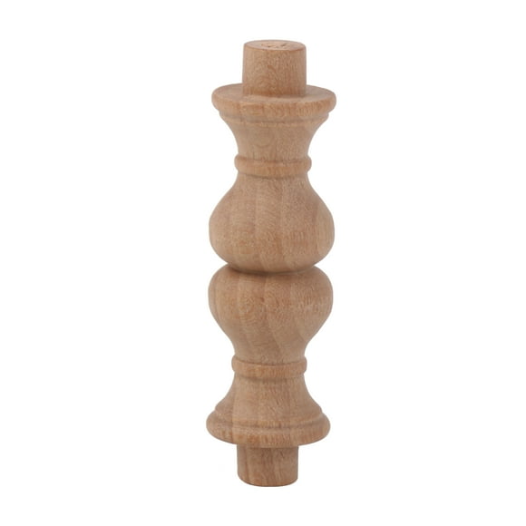 2.36 Inch Length Unfinished Wooden Spindles Baluster for Home Decoration Crafts