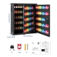 thumbnail image 6 of Accreate 150 Keys Cabinet Organizer, Wall Mount Steel Key Lock Box with 2 Keys, 133 Hooks & Colored Tags, Secure Key Storage for Hotel, Valet, Office, Car Key Management, Heavy Duty, 6 of 7