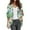 Green, variant on Cardigan For Women Lightweight Floral Print Puff Sleeve Chiffon Loose Fit Cover Up Casual Blouse Summer Beach Shrugs